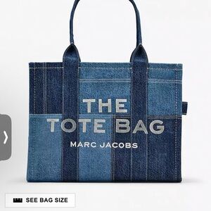 Marc Jacobs Two-Tone Blue Denim Tote